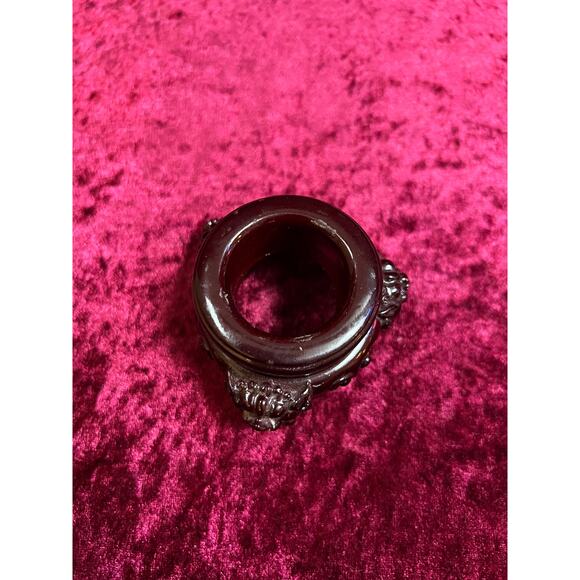 Vintage Curiosities - Crystal Ball with Carved Wood Dragon Head Stand - Medium - Picture 8 of 8